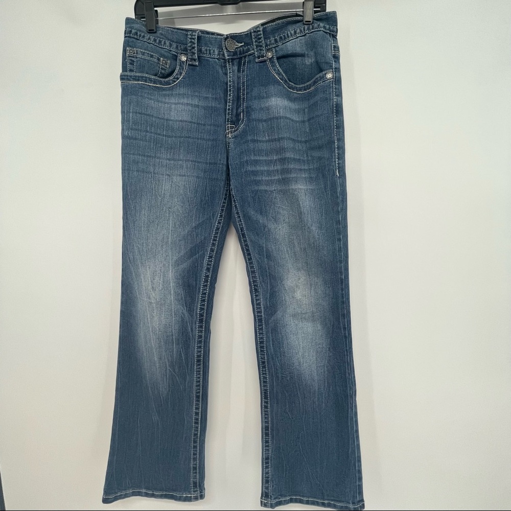 TK Axel Mens 30X30 Actual 32x28.5 Cotton Blende Wolcott Boot Cut Denim Jeans
